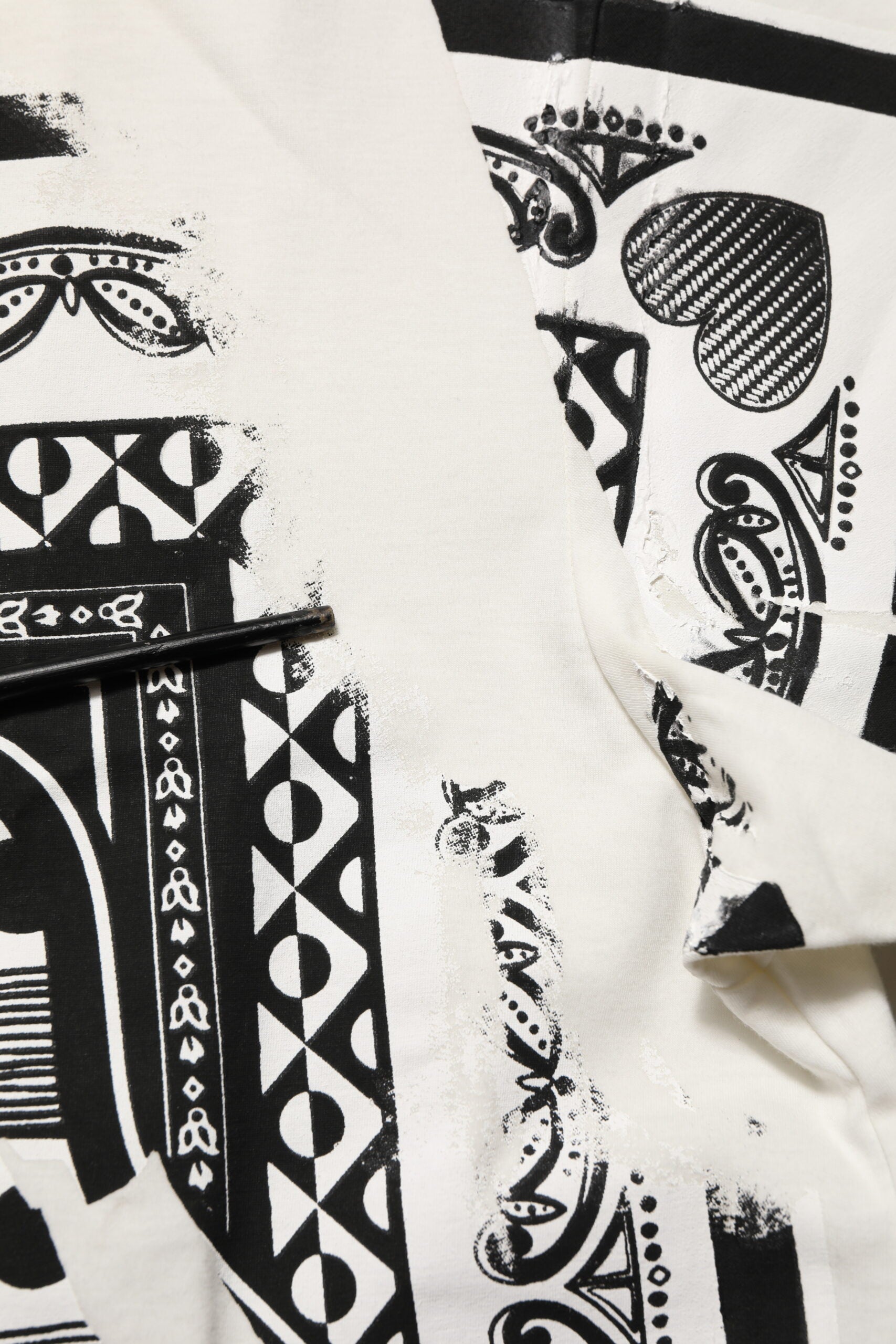 T-shirt homme Dolce & Gabbana en coton blanc avec imprimé bandana à logo