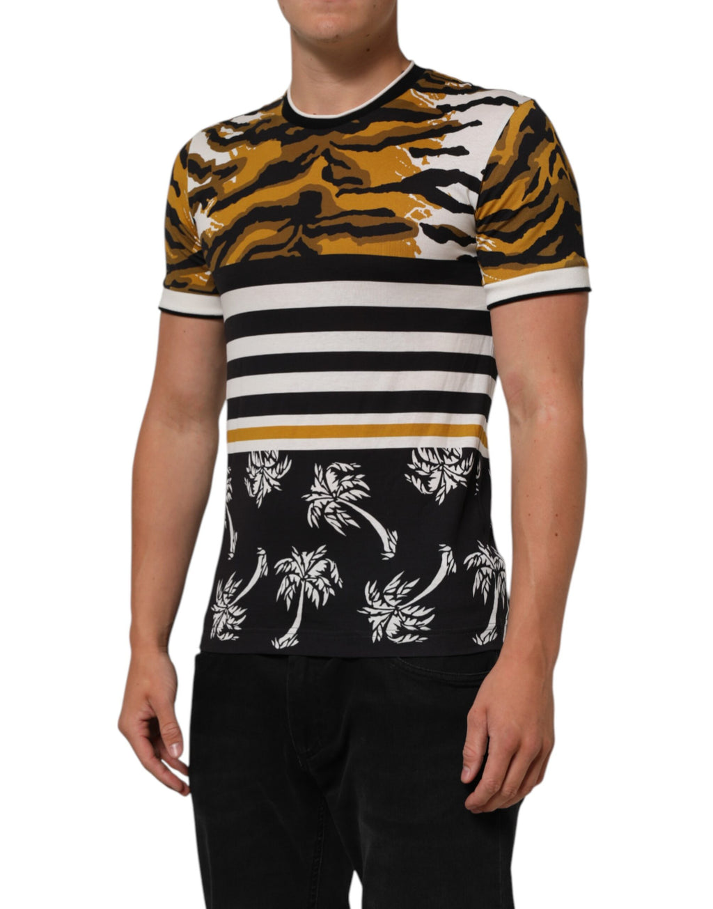Dolce & Gabbana Multicolor Short-Sleeve Shirt for Men detail view