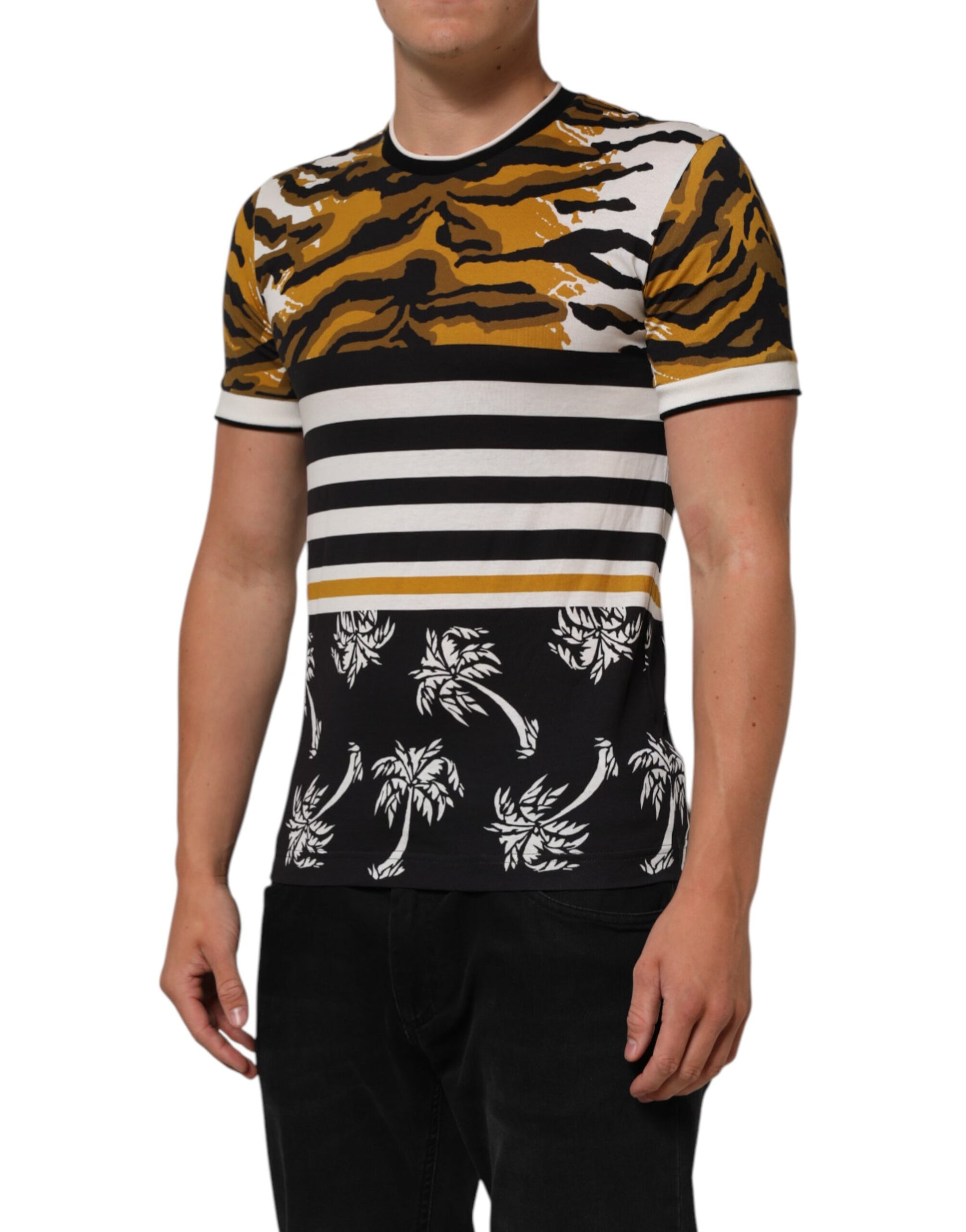 Dolce & Gabbana Multicolor Short-Sleeve Shirt for Men detail view