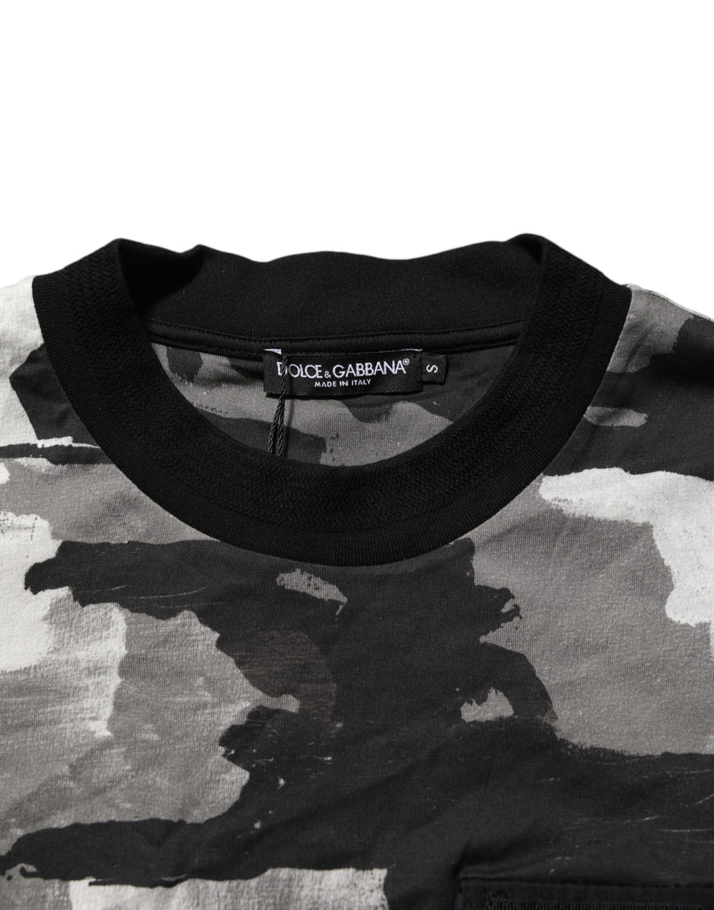 T-shirt homme Dolce & Gabbana manches courtes camouflage multicolore