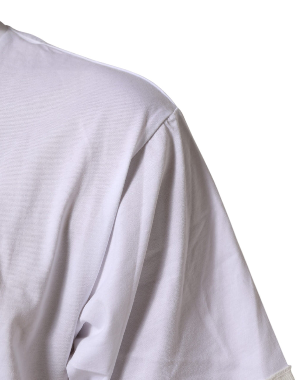 T-shirt Dolce & Gabbana en coton blanc à col rond et imprimé graphique