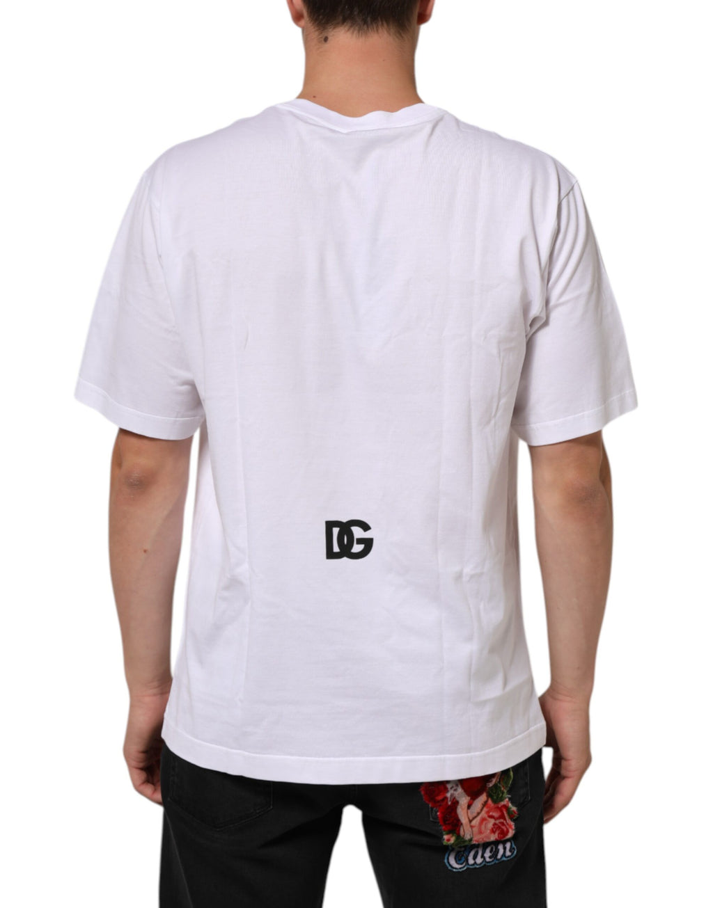 Dolce & Gabbana White Short-Sleeve Shirt for Men side view