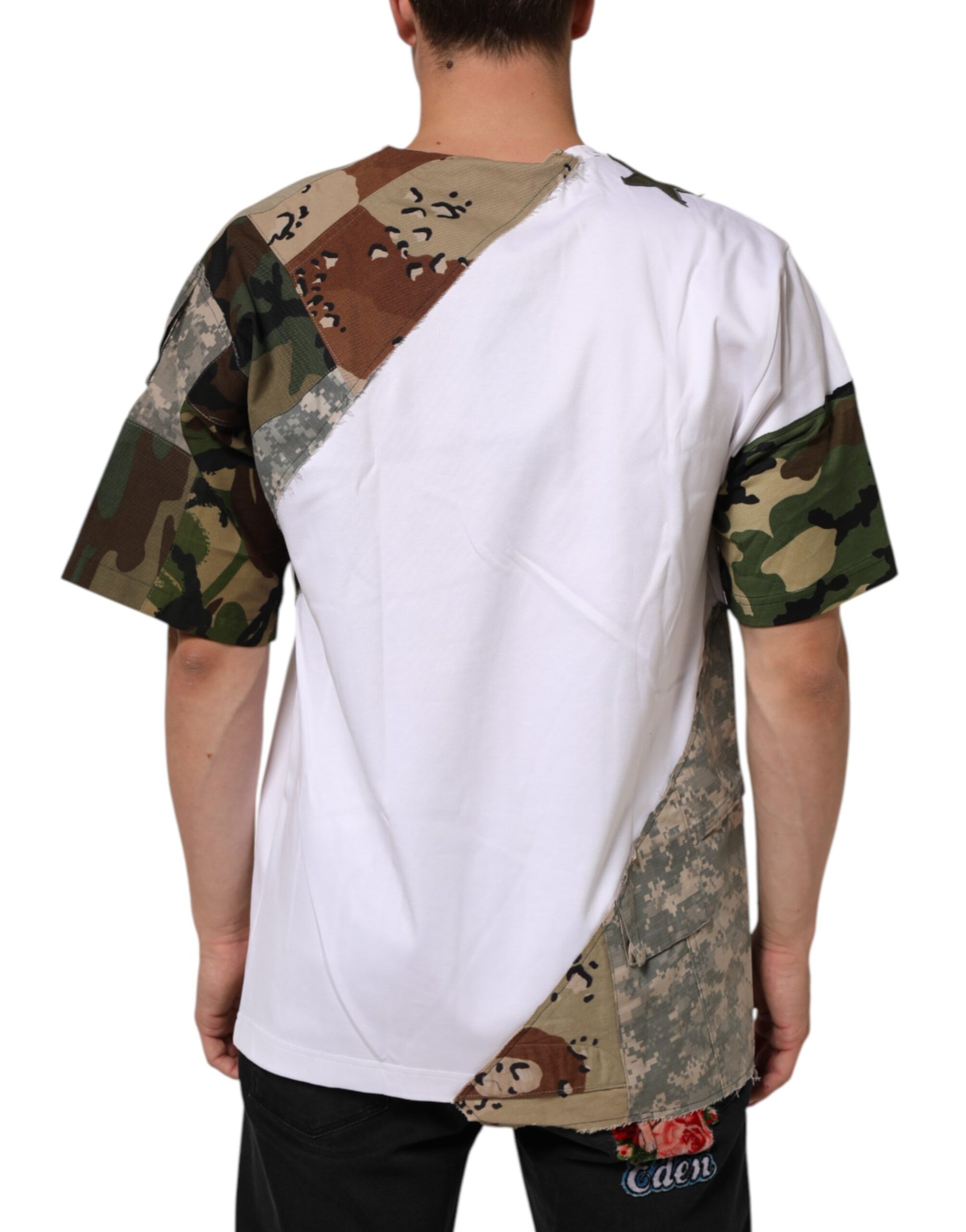 Dolce & Gabbana White Short-Sleeve Shirt for Men side view
