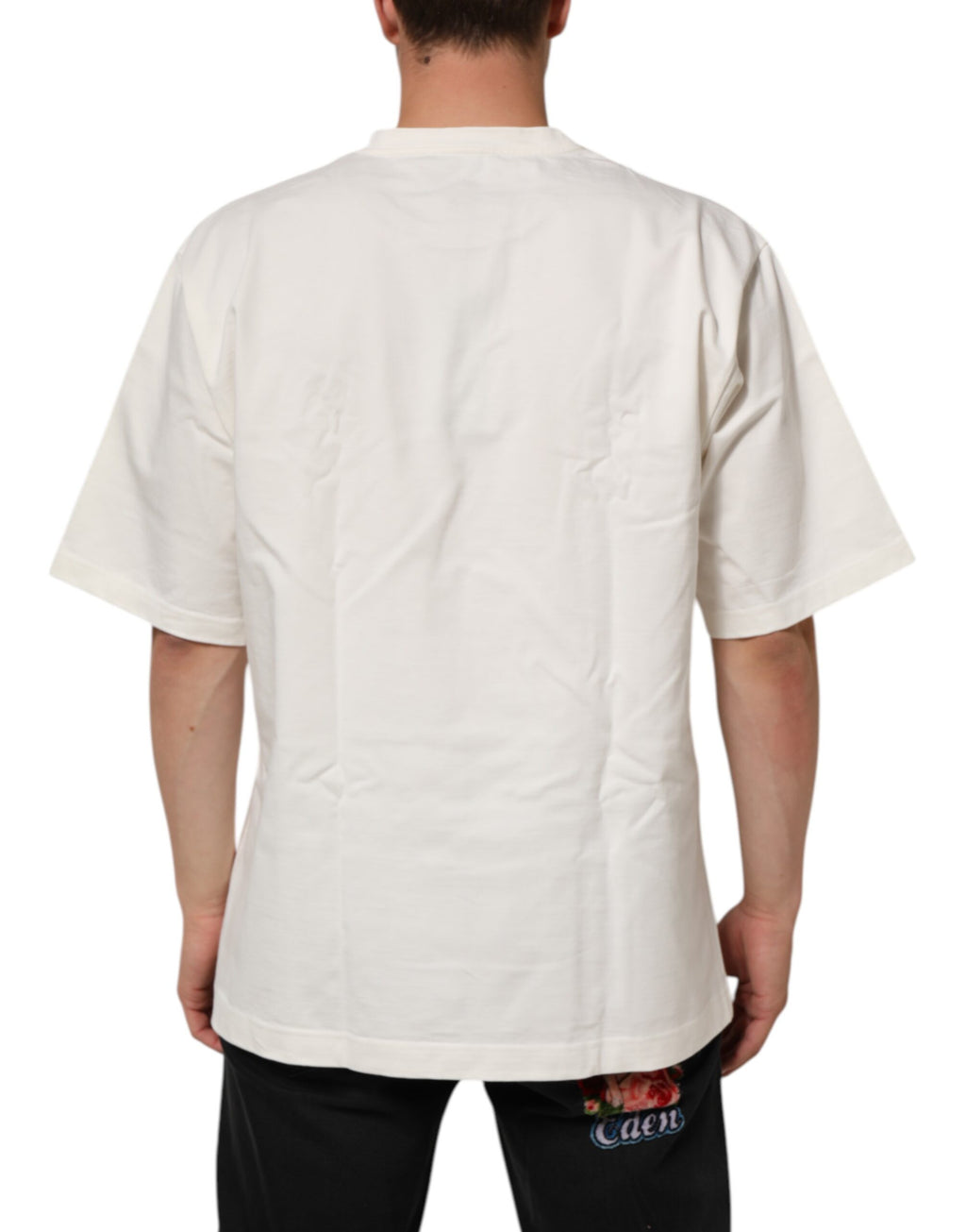 Dolce & Gabbana White Short-Sleeve Shirt for Men side view