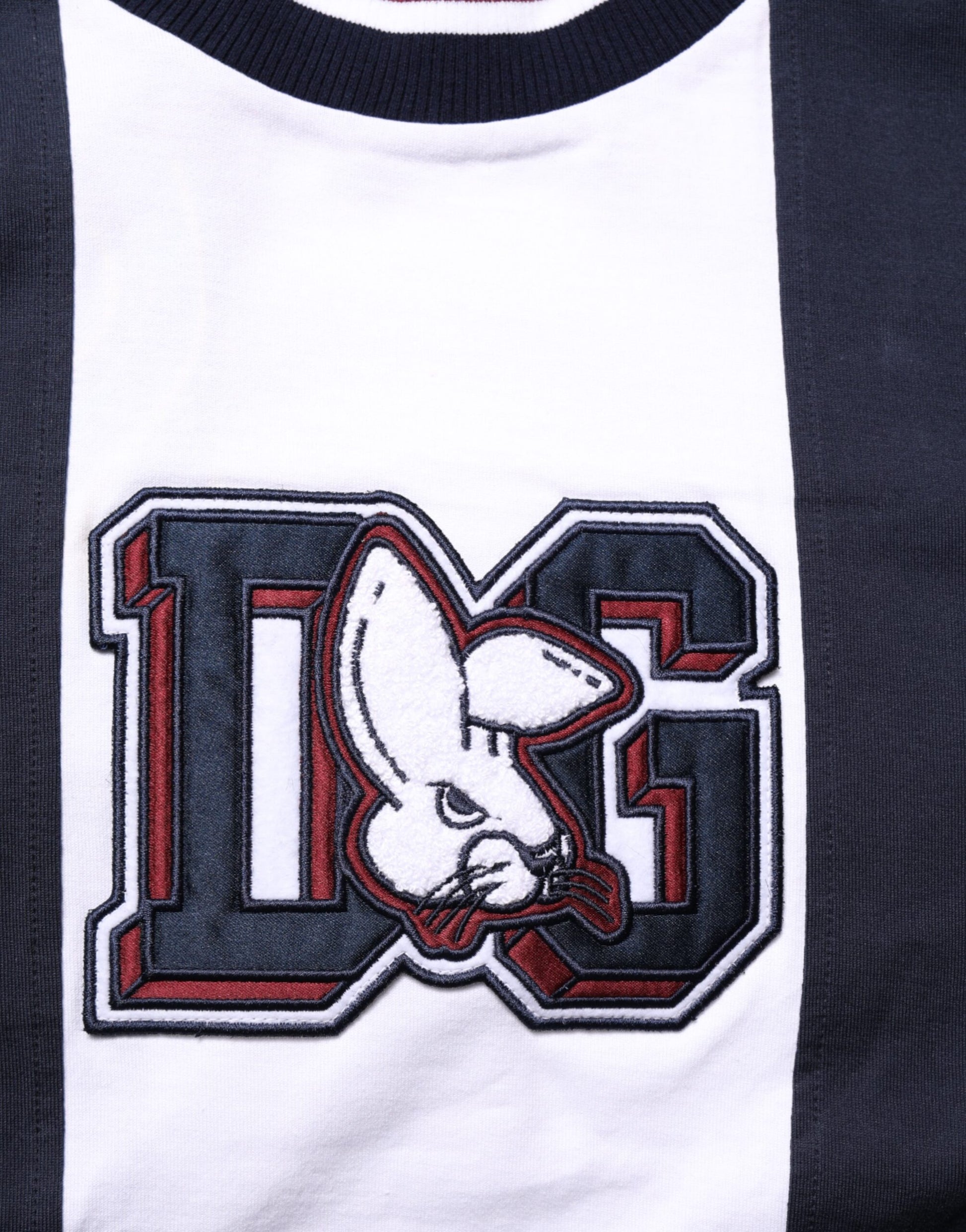 T-shirt ras du cou Dolce & Gabbana en coton rayé multicolore pour homme