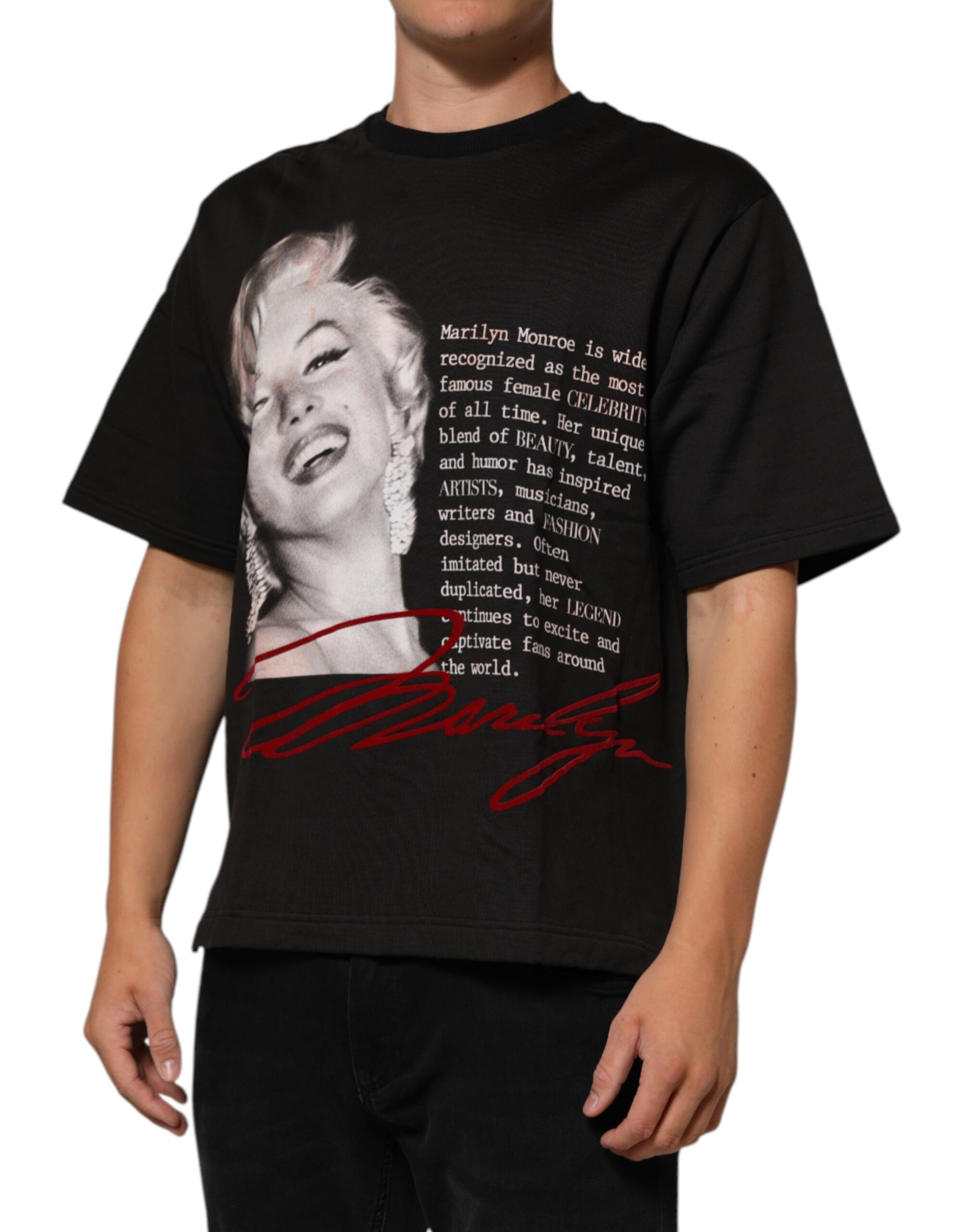 Dolce & Gabbana Black Short-Sleeve Shirt for Men detail view