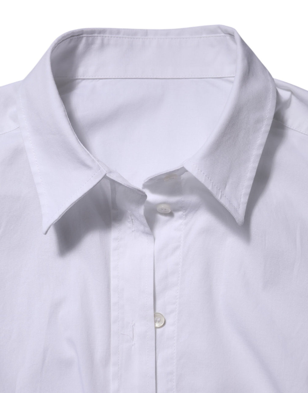 Chemisier Dolce & Gabbana blanc en coton à col et boutons