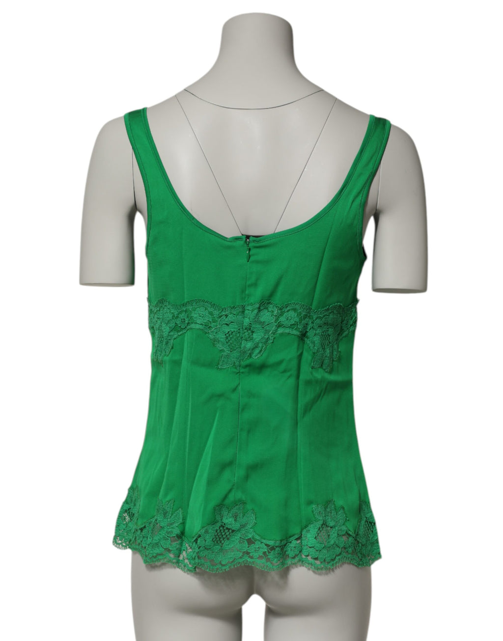 Haut de lingerie Dolce & Gabbana en dentelle florale verte