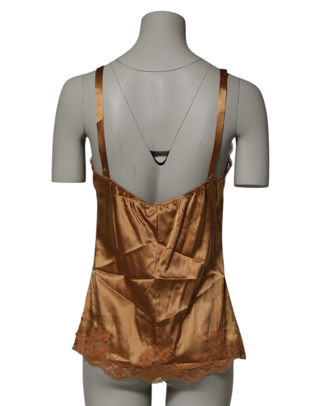 Dolce & Gabbana Débardeur Lingerie et Vêtements de Nuit en Dentelle Florale Marron