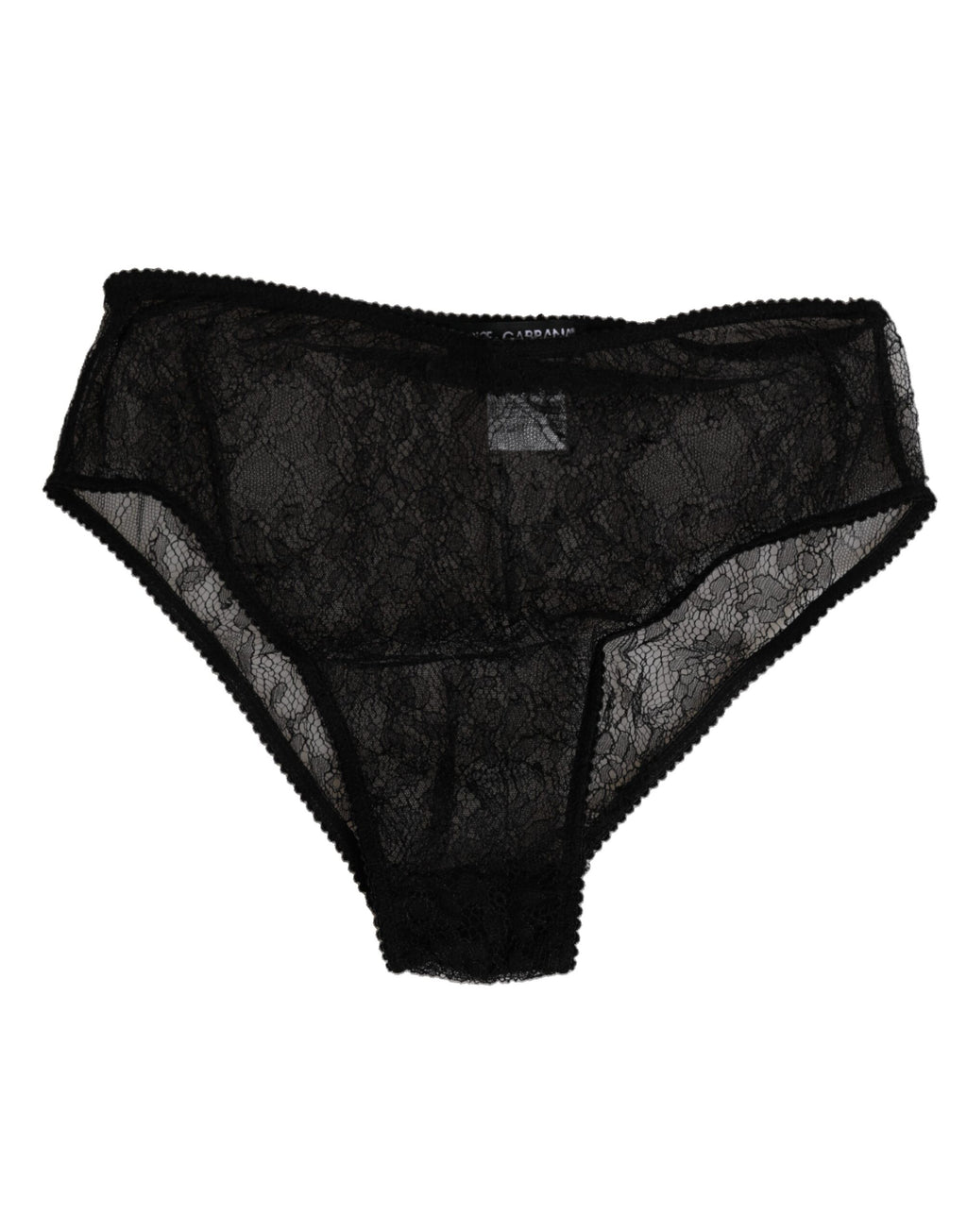 Slip taille haute Dolce & Gabbana en nylon extensible noir