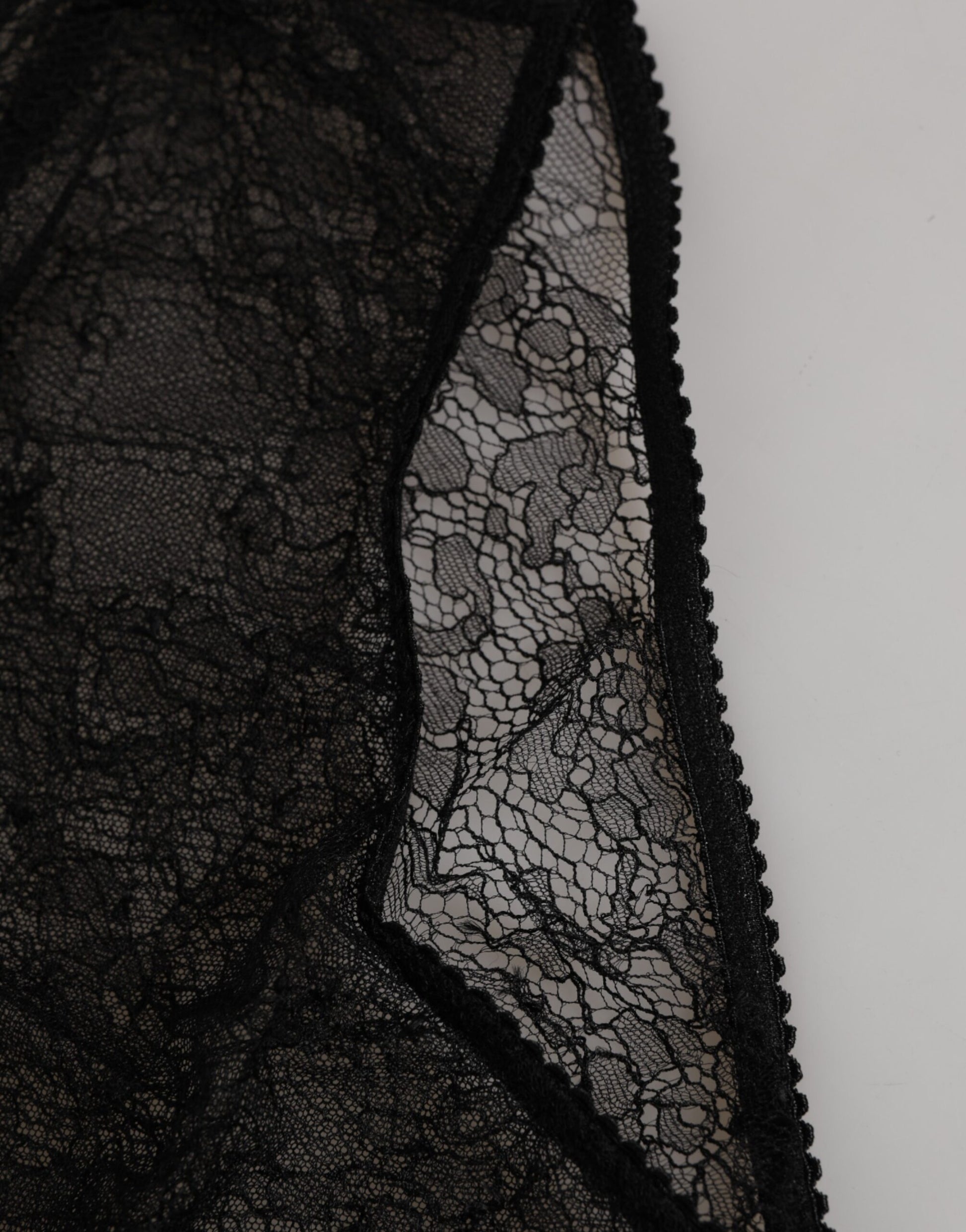 Slip taille haute Dolce & Gabbana en nylon extensible noir