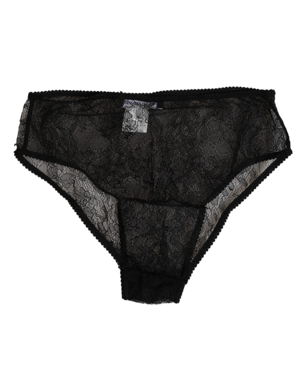 Slip taille haute Dolce & Gabbana en nylon extensible noir