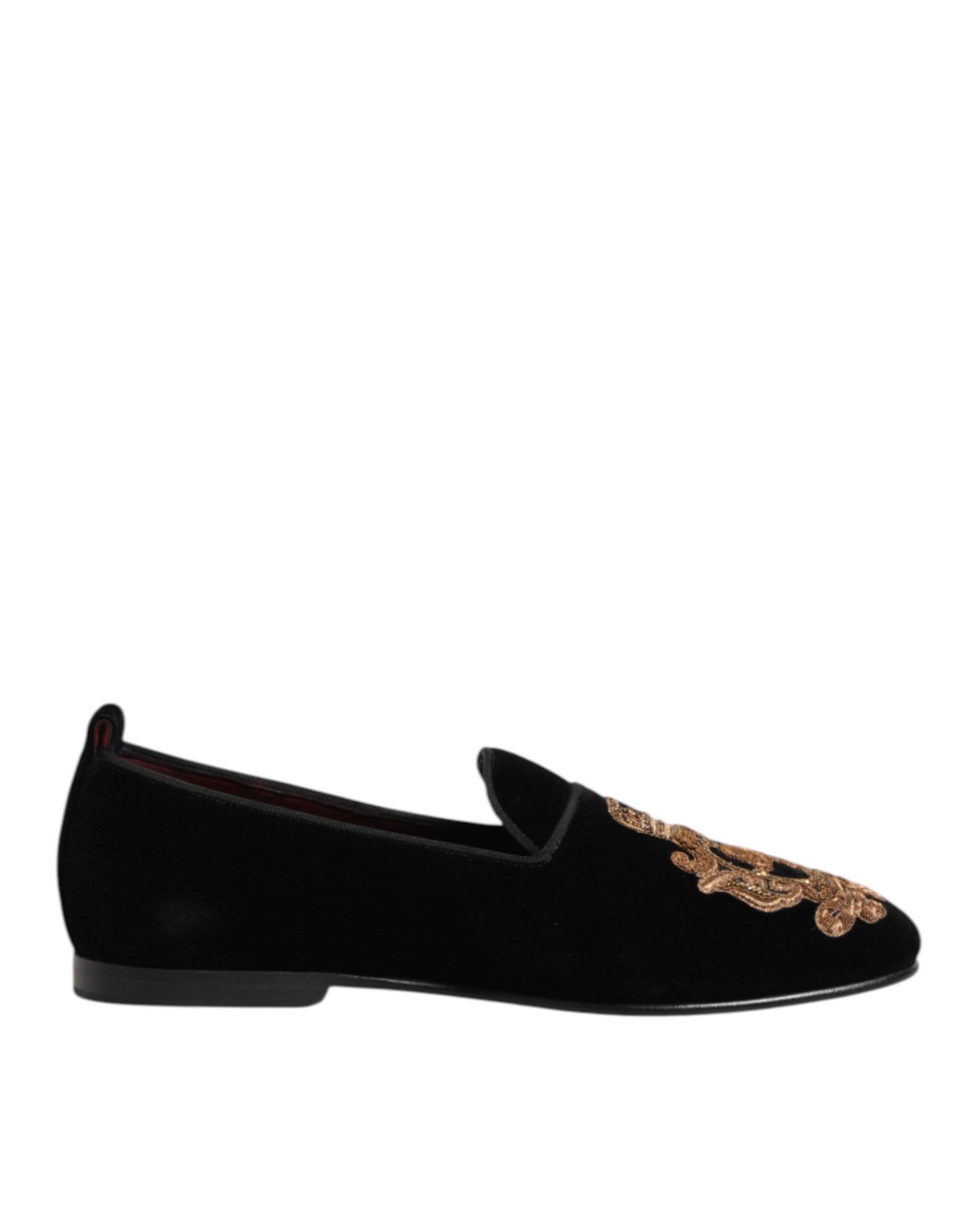 Dolce & Gabbana Black Slip On Loafers for Men alternate view