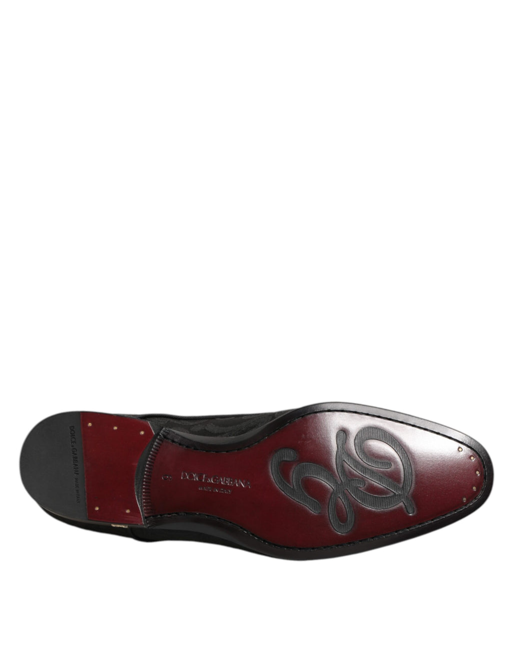 Chaussures de ville Richelieu Dolce & Gabbana en brocart noir à lacets pour homme