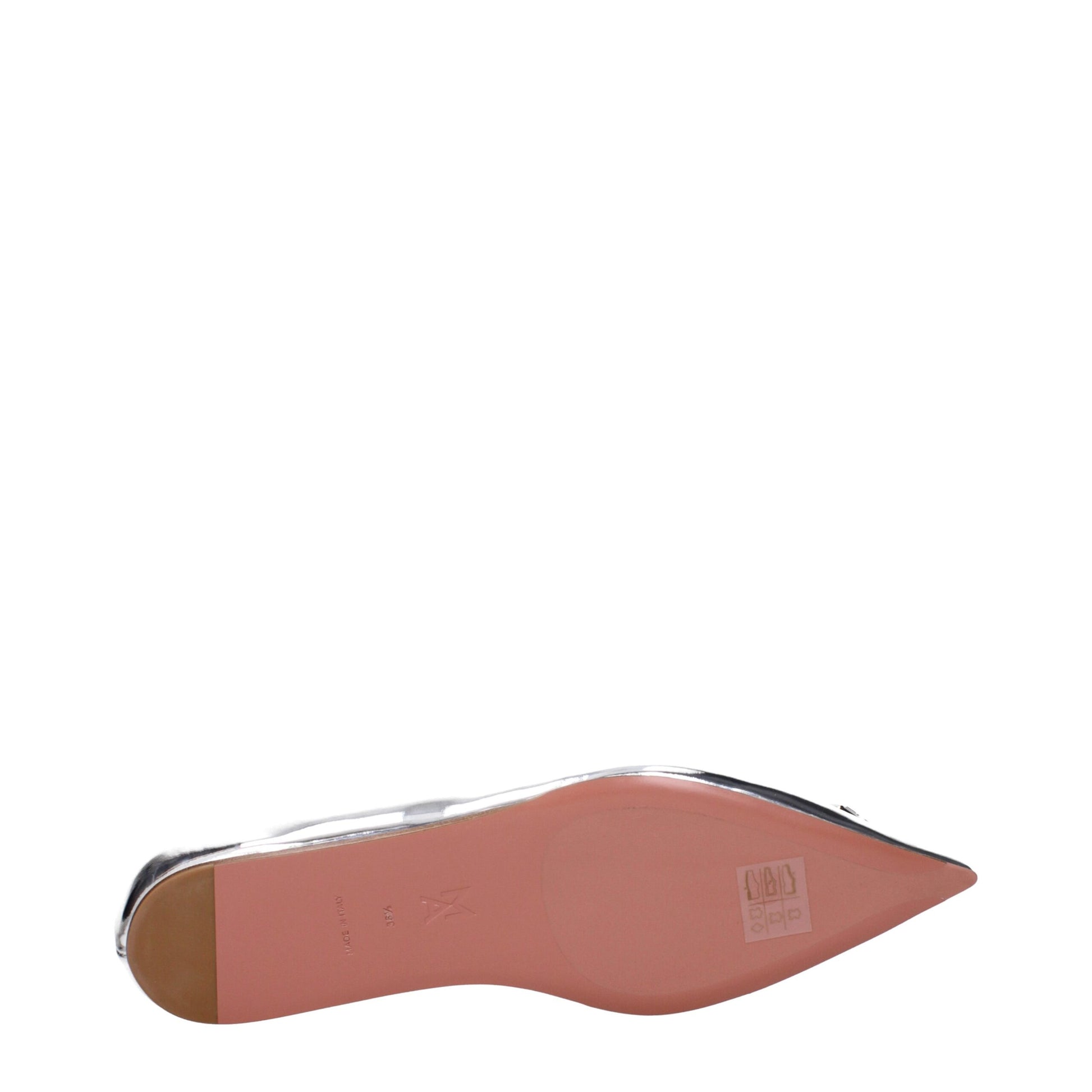 Amina Muaddi Grey Ballet Flats for Women additional view