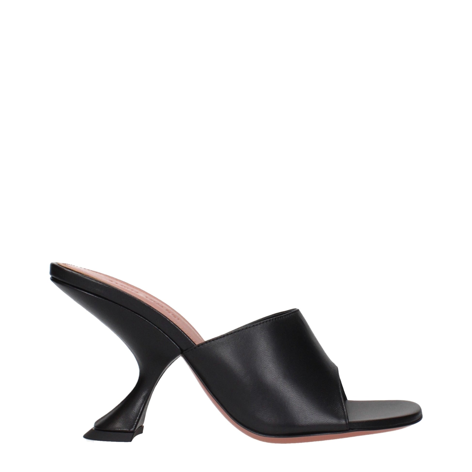 Amina Muaddi Black Stiletto Heels for Women