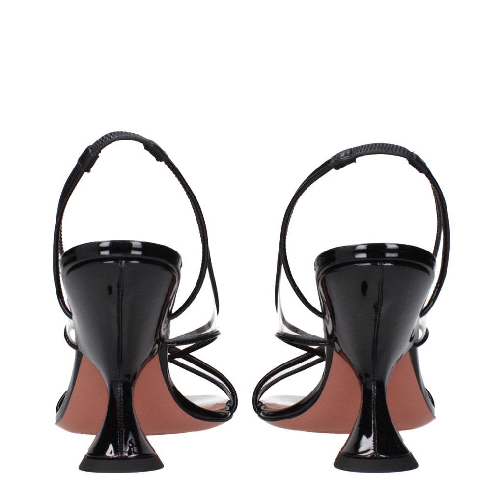 Amina Muaddi Black Stiletto Heels for Women additional view