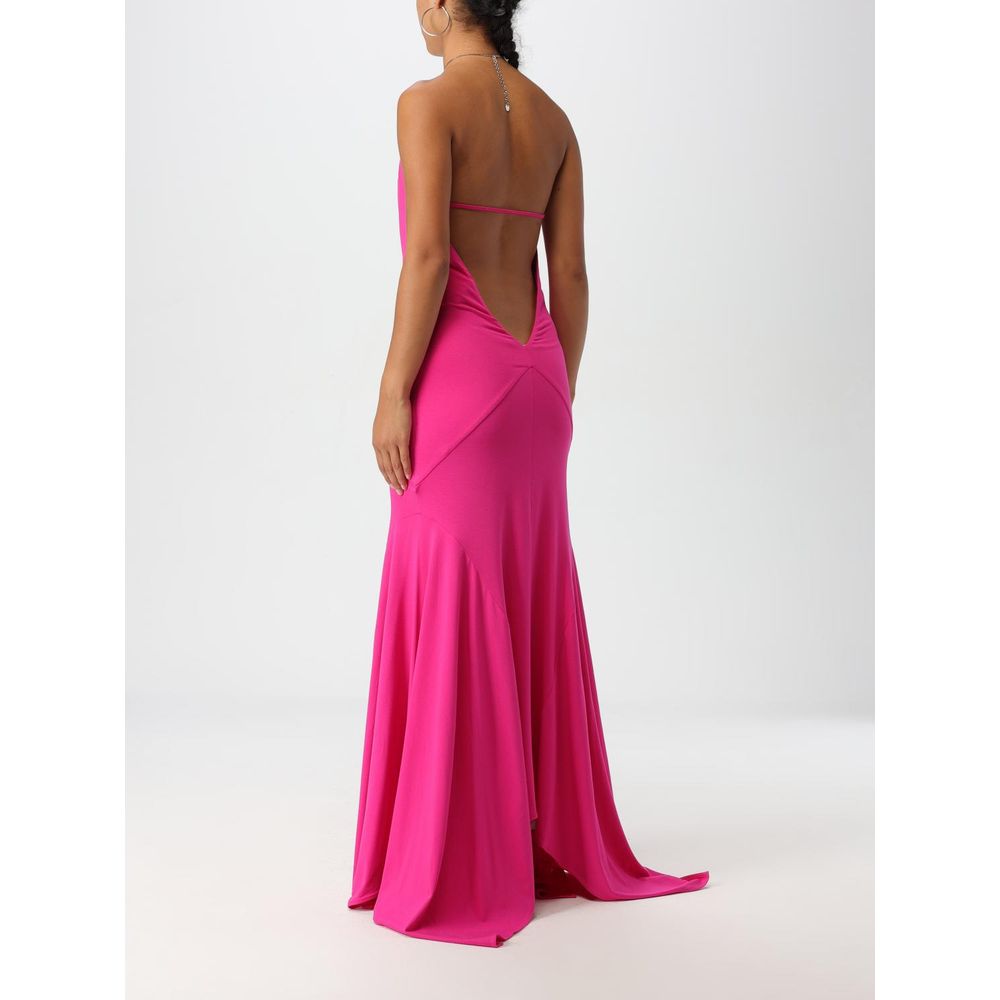 Robe de cocktail The Attico en jersey fuchsia