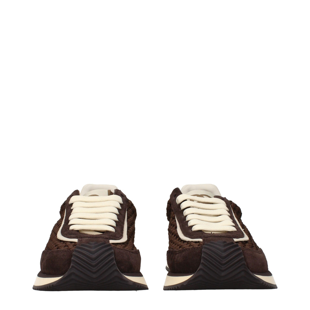 Dolce & Gabbana Brown Low Top Sneakers for Men detail view