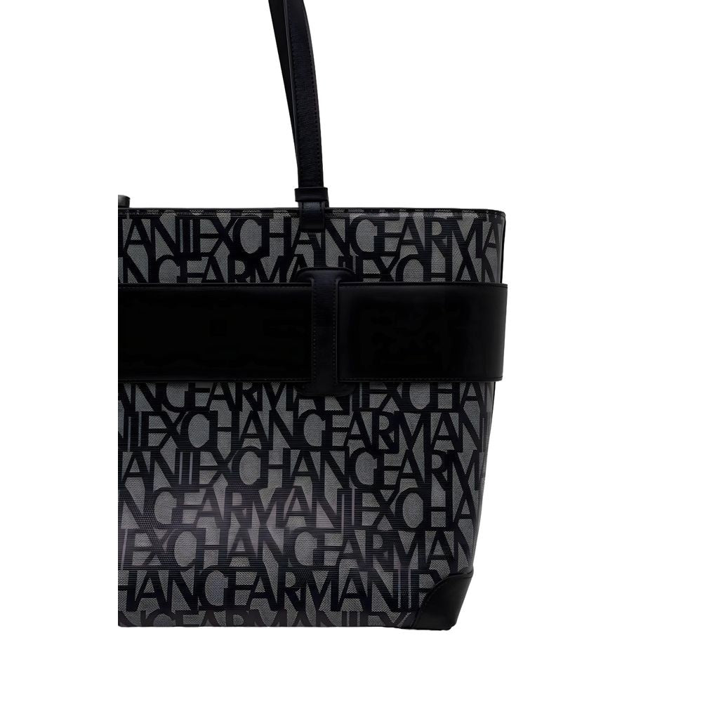 Armani Exchange Black Handbag for Women detail view