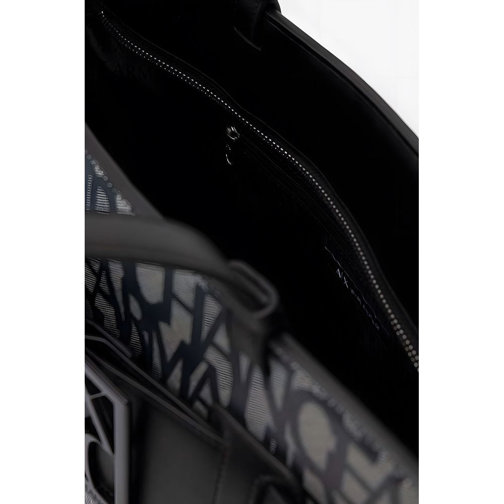 Armani Exchange Black Handbag for Women side view