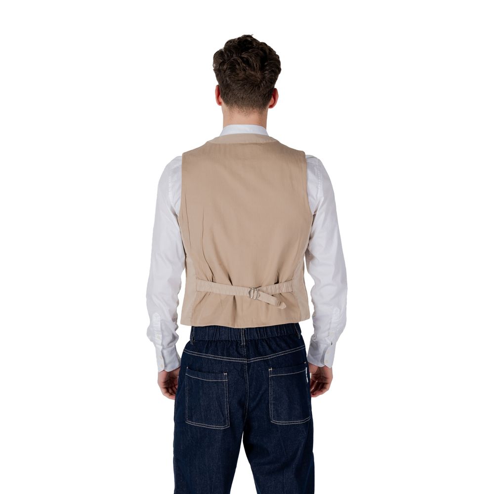 Gianni Lupo Beige Waistcoats for Men alternate view