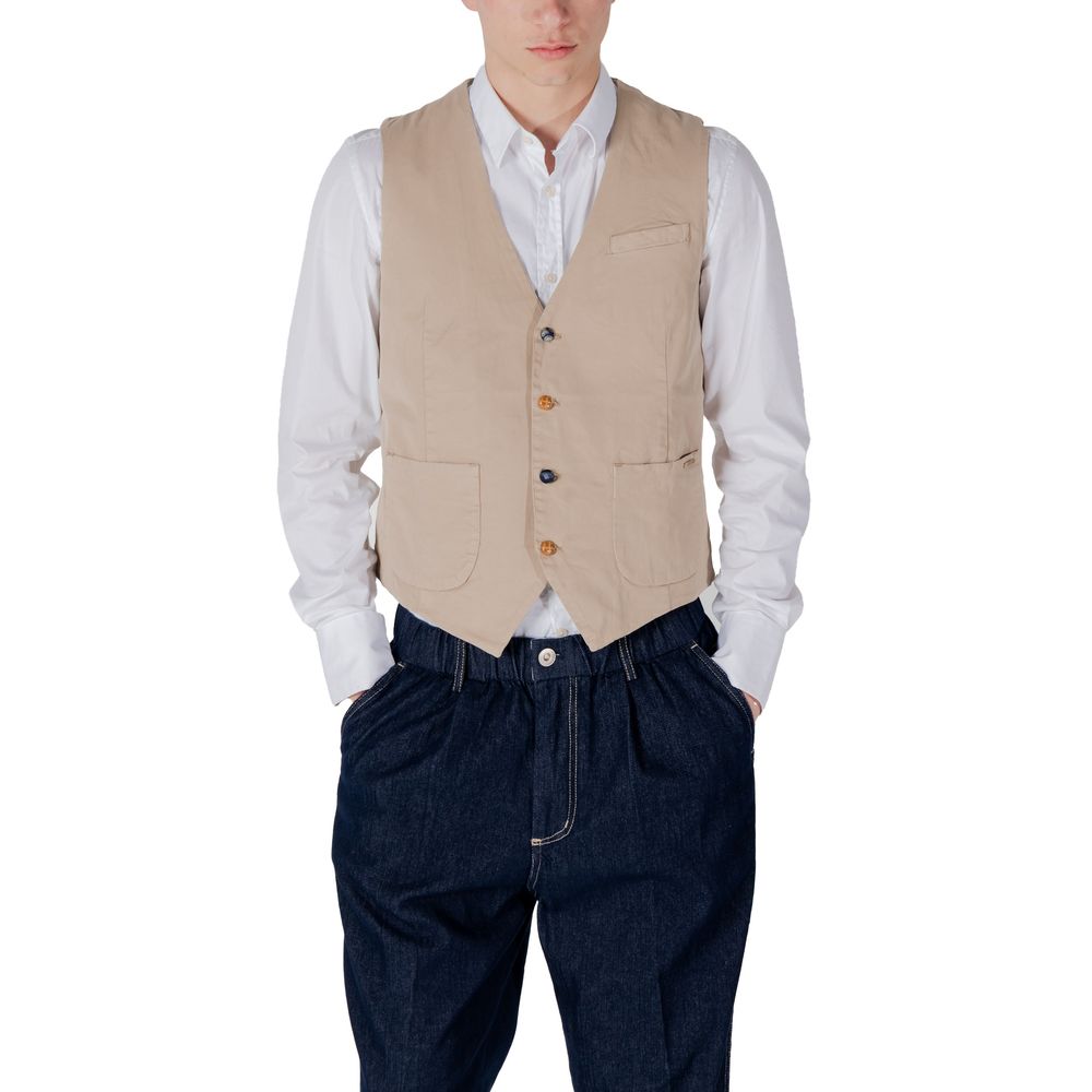 Gianni Lupo Beige Waistcoats for Men additional view