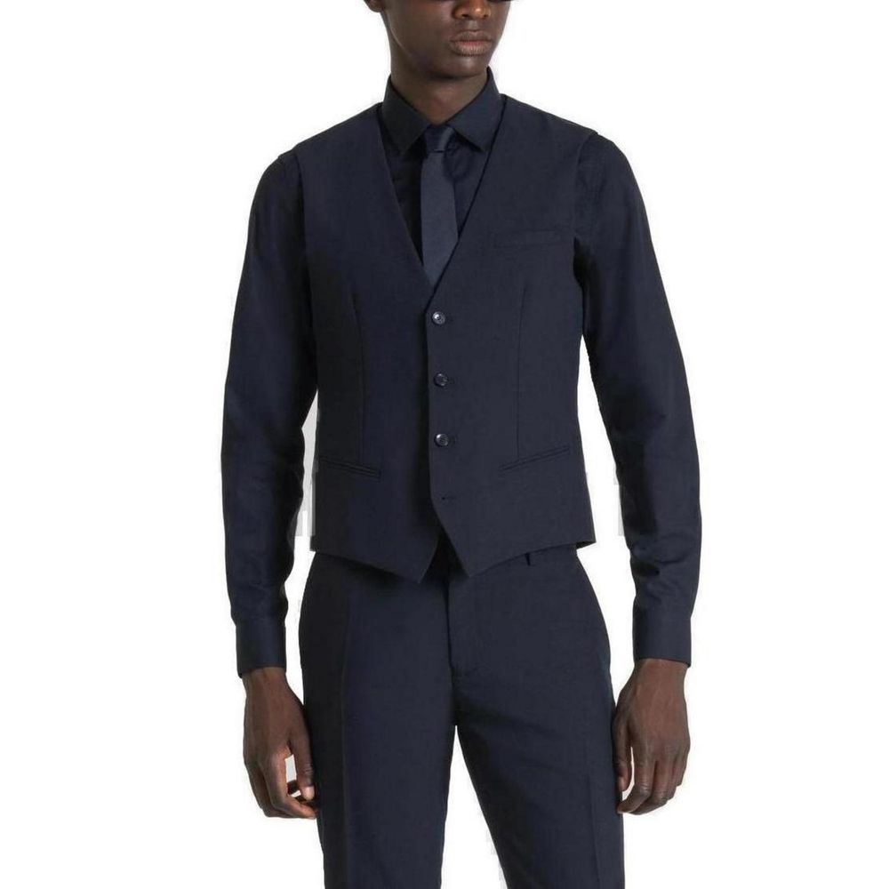 Antony Morato Blue Waistcoats for Men detail view