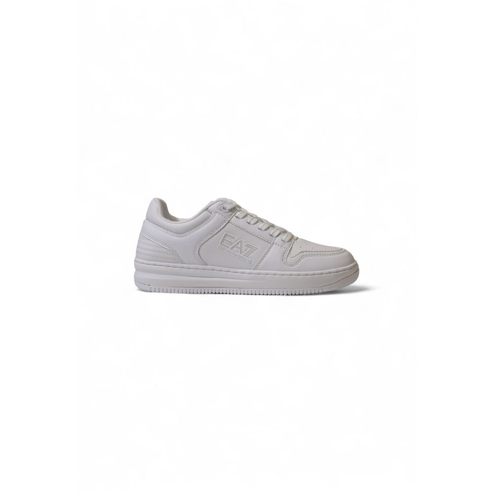 EA7 Emporio Armani White Athletic Sneakers for Men