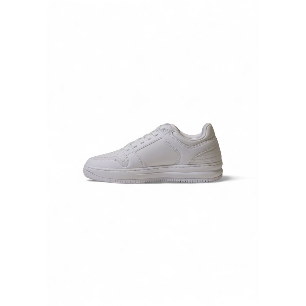EA7 Emporio Armani White Athletic Sneakers for Men detail view