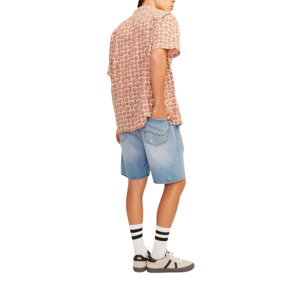 Jack Jones Light Blue Cotton Bermuda Shorts