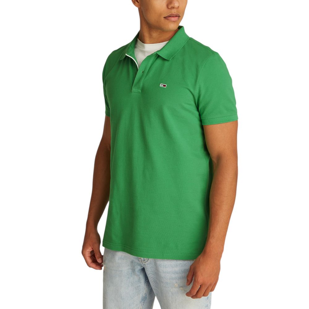 Polo Bicolore en Coton Tommy Hilfiger Jeans