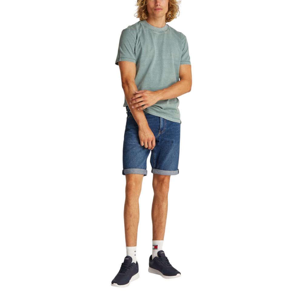 Short en jean bermuda en coton bleu Calvin Klein