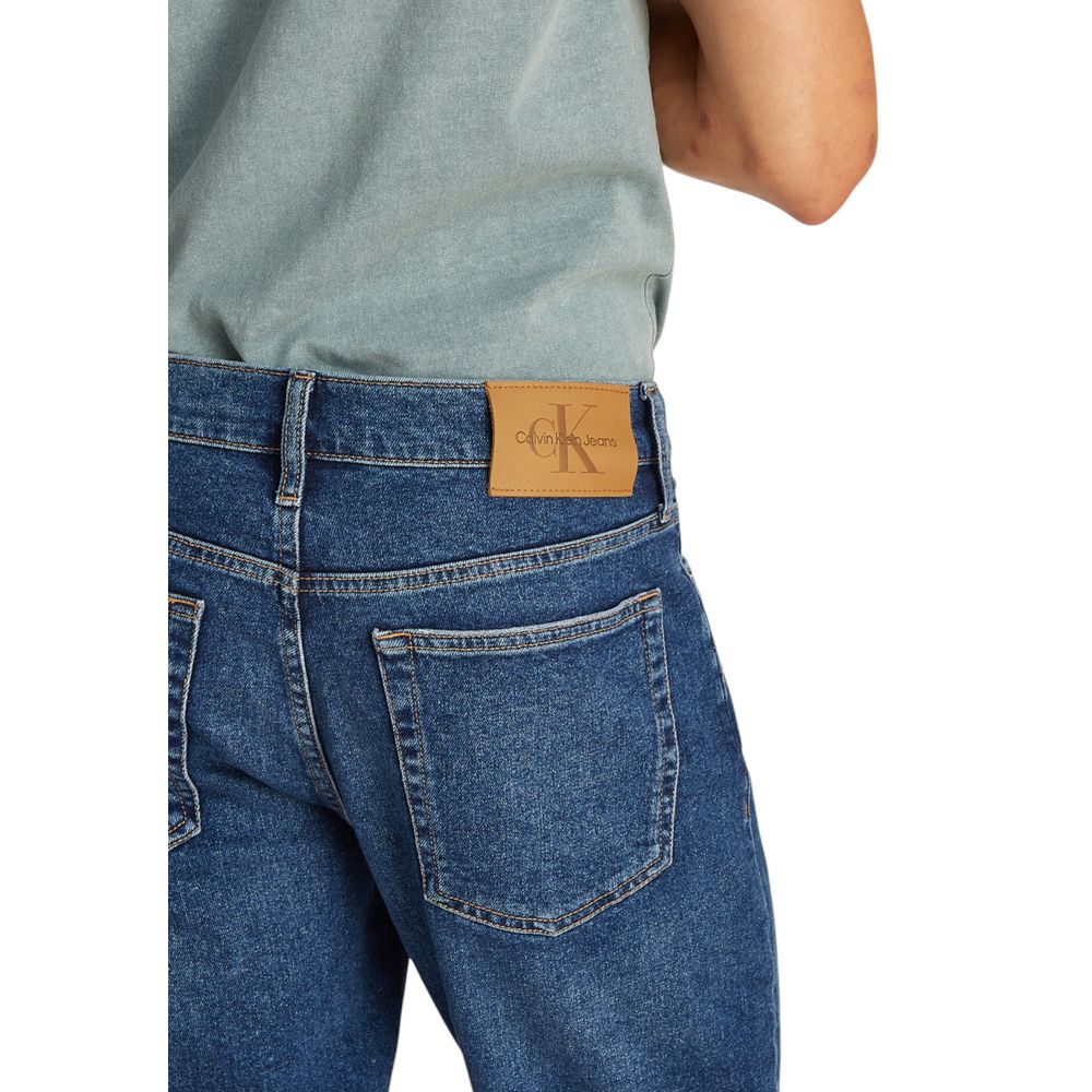 Short en jean bermuda en coton bleu Calvin Klein