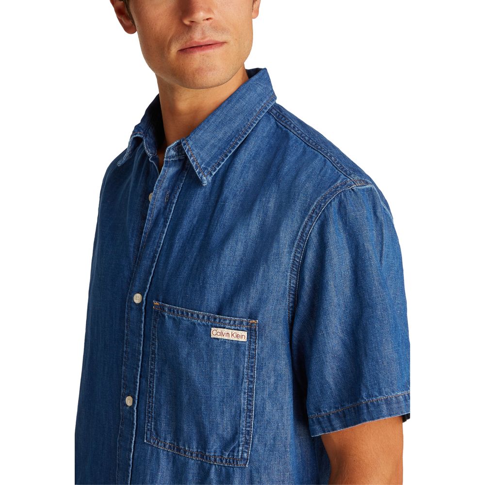 Calvin Klein Jeans Blue Denim for Men side view