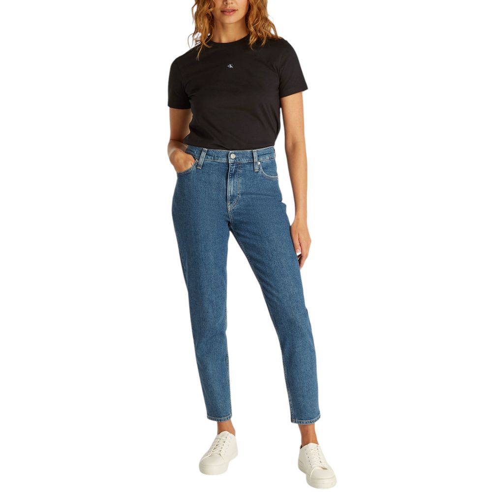 Calvin Klein Jeans Black T-Shirt for Women side view