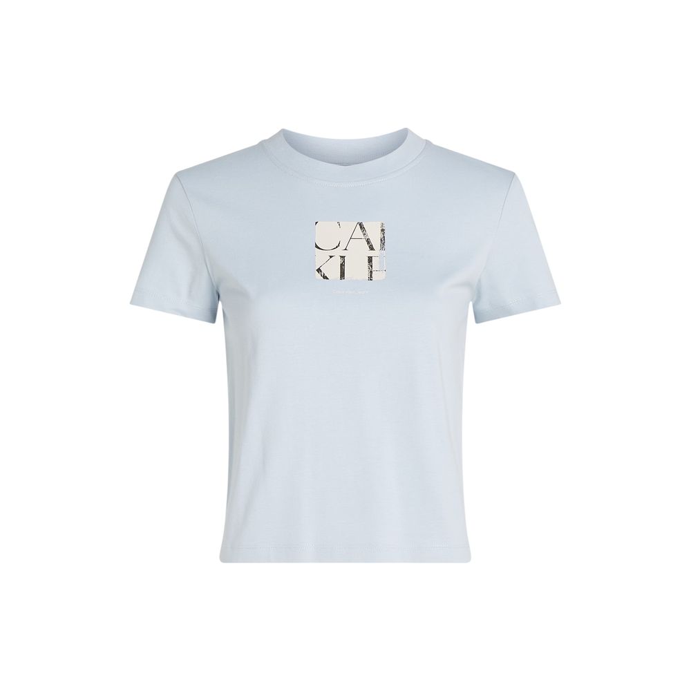 T-shirt Calvin Klein Jeans bleu en coton recyclé