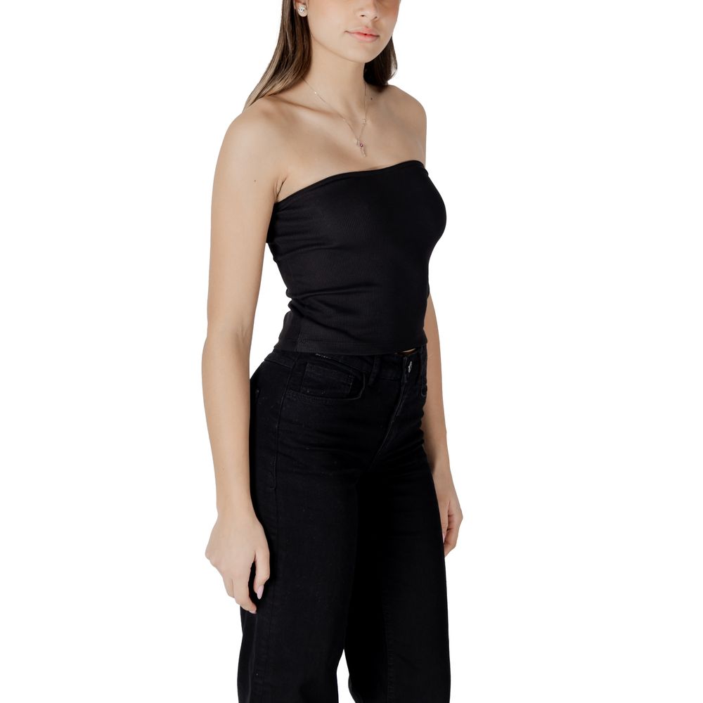 Top en coton recyclé noir Calvin Klein Jeans