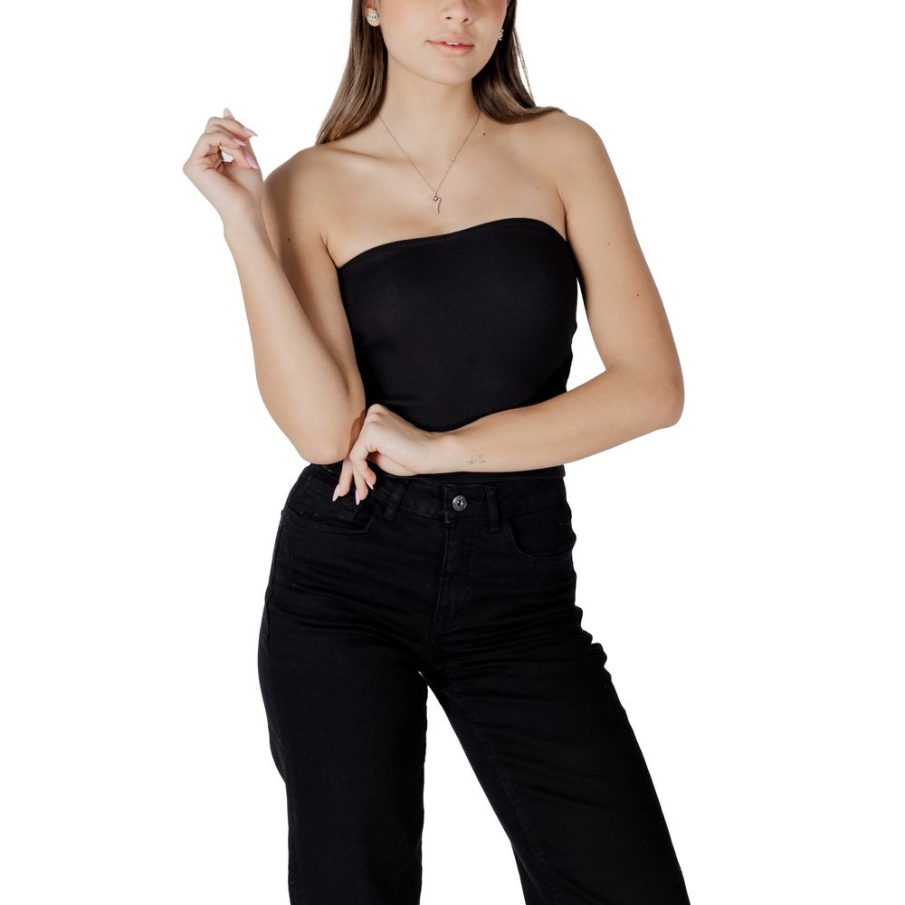 Top en coton recyclé noir Calvin Klein Jeans