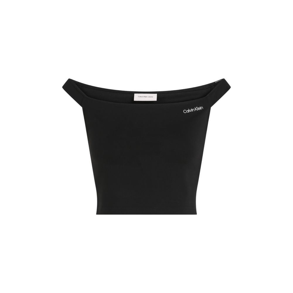 Haut Calvin Klein Jeans noir en viscose