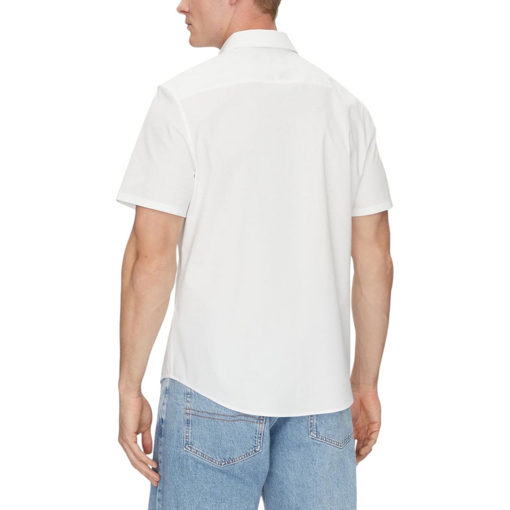 T-shirt à manches courtes en coton biologique blanc Calvin Klein