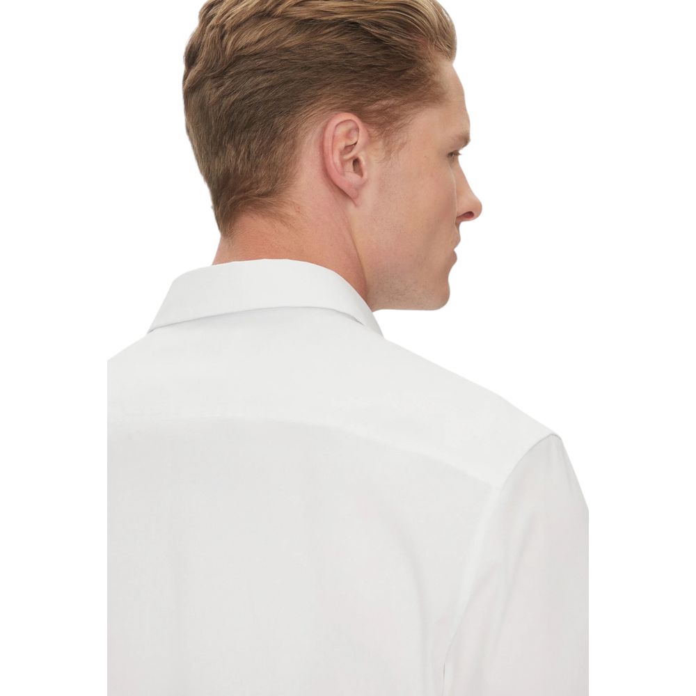 T-shirt à manches courtes en coton biologique blanc Calvin Klein