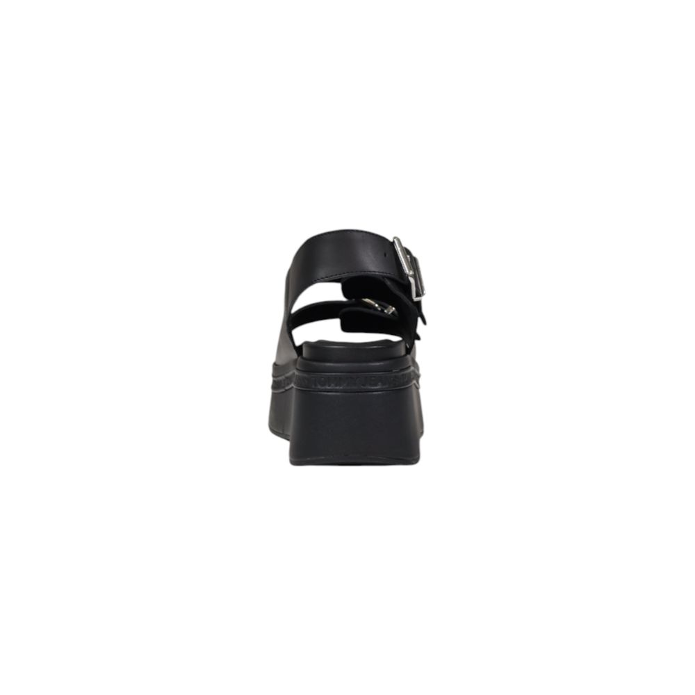 Tommy Hilfiger Jeans Black Platforms for Women side view