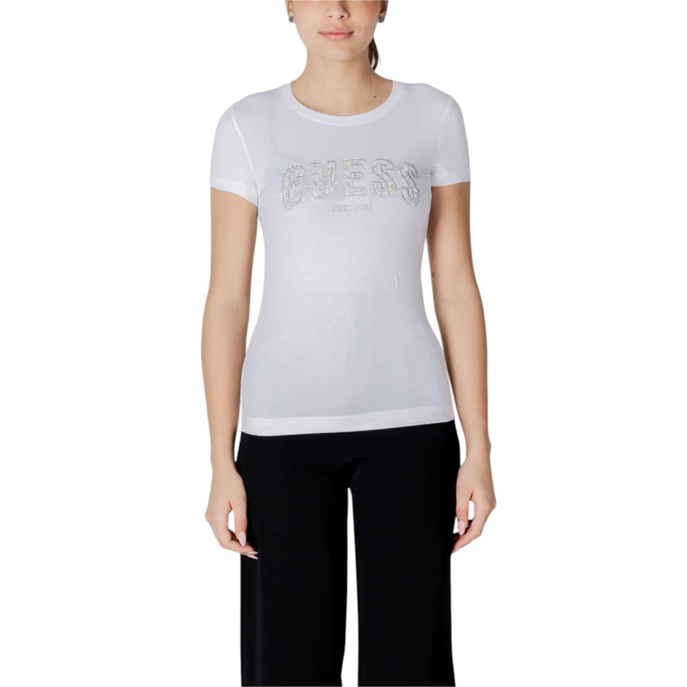 Guess White T-Shirt for Women