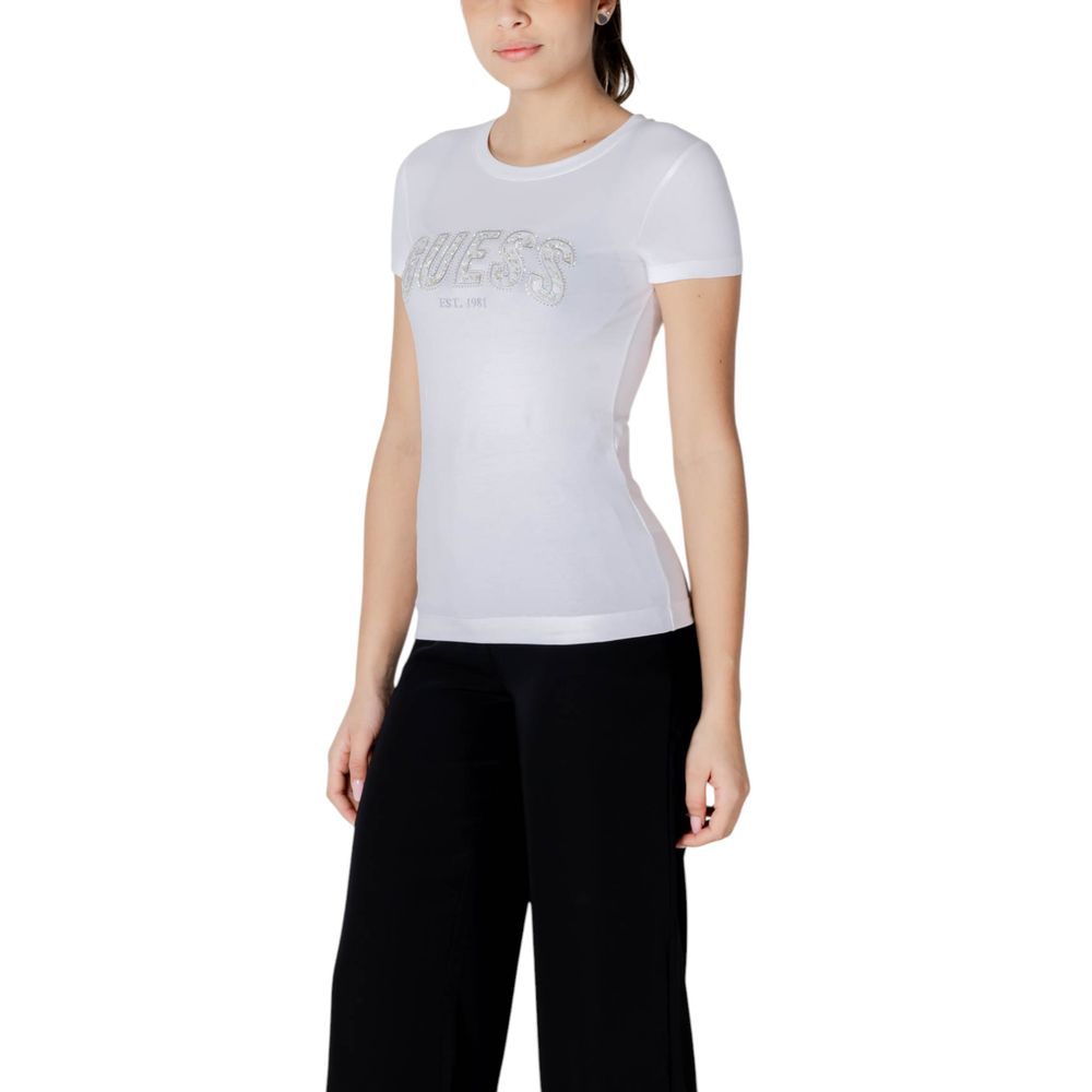 Guess White T-Shirt for Women alternate view