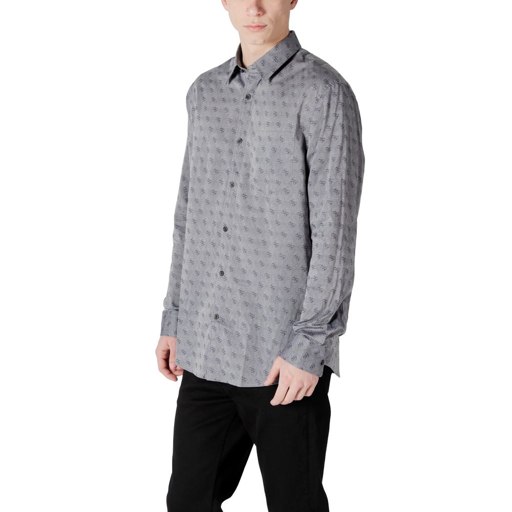 Chemise en coton gris Guess