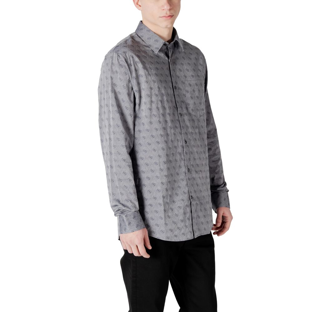Chemise en coton gris Guess