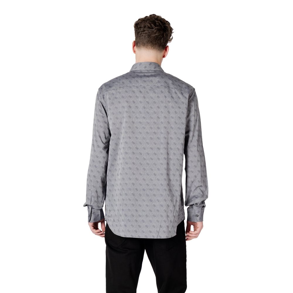 Chemise en coton gris Guess