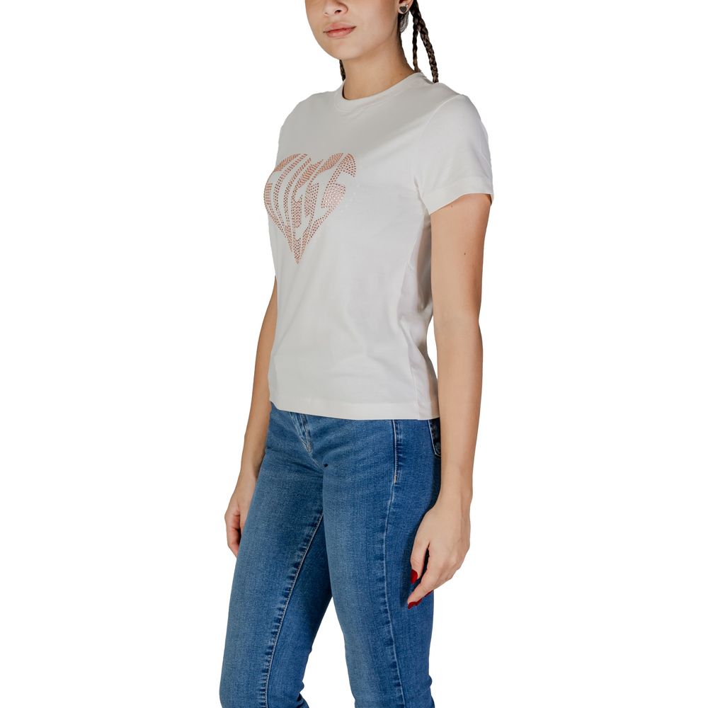 Guess Active White T-Shirt for Women side view