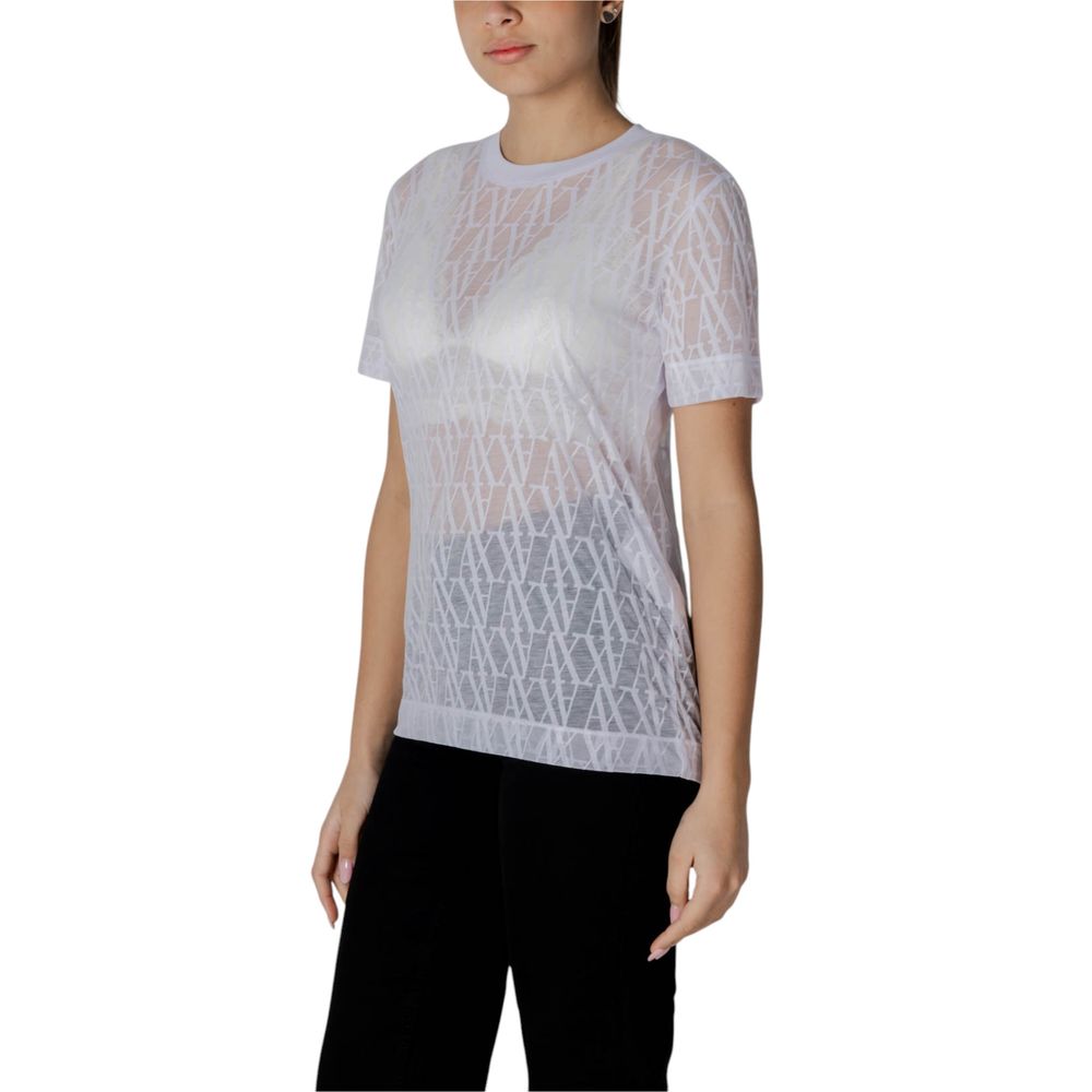 T-shirt Armani Exchange blanc en polyester